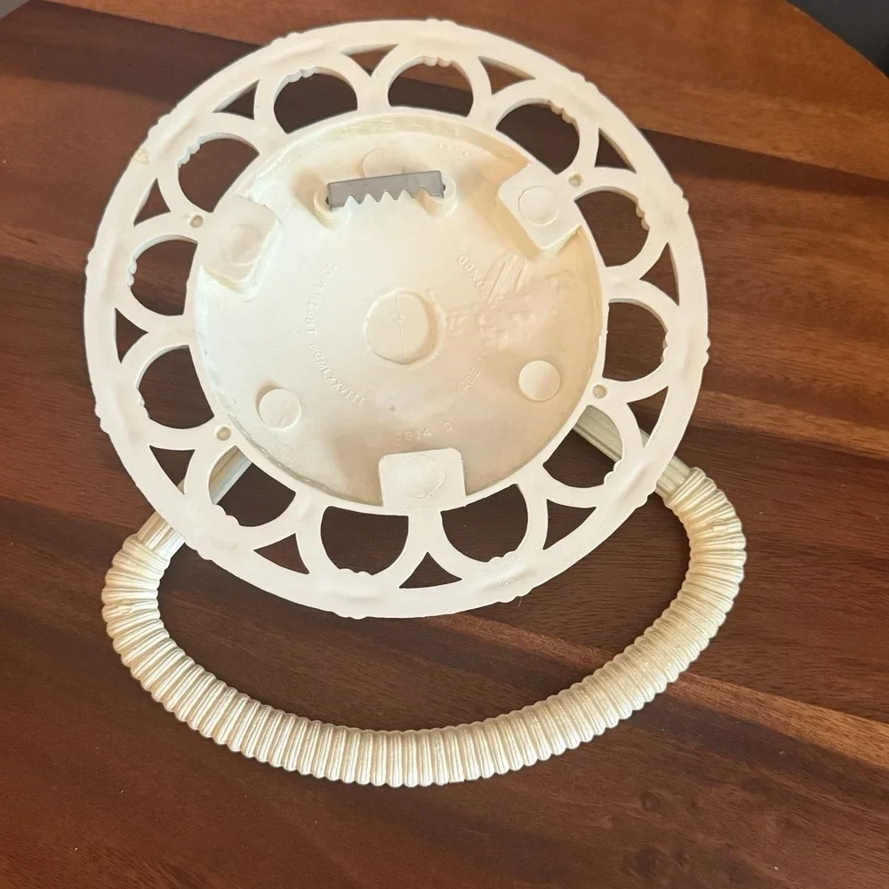 Vintage HomeCo Towel Holder Rattan Look Wall Decor Bathroom USA off-white